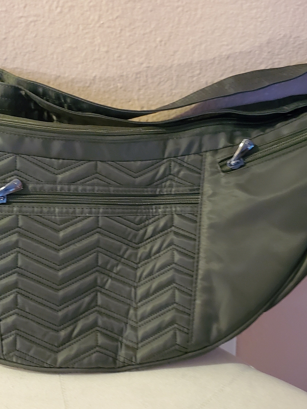 lug Olive Green Quilted Belt Bag